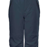 Killtec Junior's Functional Pant With Bib - Dark-colored bibbed snow pants with adjustable straps and pockets on the side.