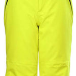 Killtec Junior's Functional Pant With Bib - Bright yellow pants with black accents and adjustable suspenders.