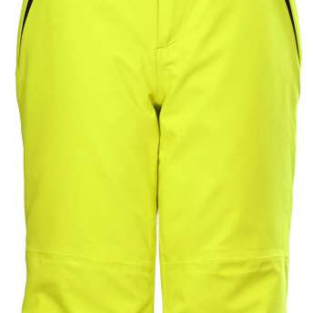 Killtec Junior's Functional Pant With Bib - Bright yellow pants with black accents and adjustable suspenders.