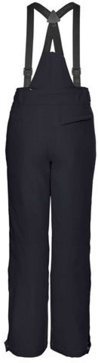 Killtec Junior's Functional Pants With Bib - Black bib over black pants with adjustable straps and elasticated cuffs at ankles.