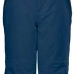 Killtec Junior's Functional Pants With Bib - These navy blue pants feature a distinctive black stripe on the side, with adjustable suspenders and a bib design for added functionality.