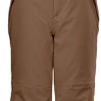 Killtec Junior's Functional Pants With Bib - These pants feature a brown bib with a black zipper and two front pockets, set against a white background.