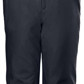 Killtec Junior's Gandara Pant With Bib - Black bib with adjustable straps and black pants featuring a zippered pocket on the side.