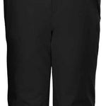 Killtec Junior's Gandara Pants With Bib - Black pants with a white logo on the left leg and adjustable straps at the waist.