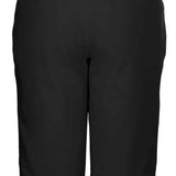 Killtec Junior's Gandara Pants With Bib - Black bib over black pants with adjustable straps and elastic cuffs at ankles.