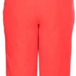 Killtec Junior's Gandara Pants With Bib - These bib-style snow pants are a vibrant coral color with black accents and adjustable straps.