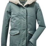 Killtec Junior's Urban Parka With Hood - A dark-colored parka with a hood, featuring a zipper and two pockets on the front.
