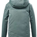 Killtec Junior's Urban Parka With Hood 2022 - A dark-colored parka with a hood, featuring a zipper and two pockets on the front.