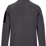 Killtec KOW28 Knitfleece Jacket 2022-2023 - A dark grey fleece jacket with a high collar and zippered chest pocket.