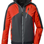 Killtec KSW117 Color Black Jacket 2022-2023 - A black jacket with a zipper down the front and two zippered pockets on either side.