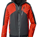 Killtec KSW117 Color Black Jacket 2022-2023 - A black jacket with a zipper down the front and two zippered pockets on either side.