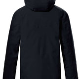 Killtec KSW 44 Insulated Jacket 2024 - A black jacket with a hood, featuring two zippered pockets on the front and a zipper closure at the top.