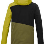 Killtec KSW 77 Insulated Jacket 2024 - A black, olive green and yellow jacket with a hood.