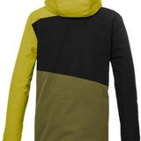 Killtec KSW 77 Insulated Jacket 2024 - A black, olive green and yellow jacket with a hood.
