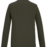 Killtec KSW 99 Fleece Quarter Zip 2024 - Dark-colored fleece quarter-zip sweater with a high collar and zip closure at the front, featuring a subtle pattern of thin stripes on the chest.