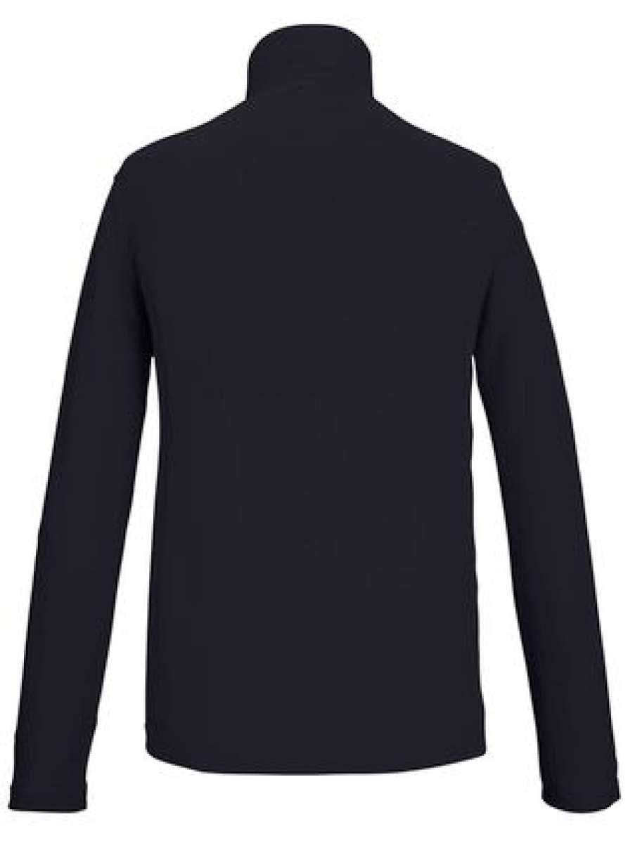 Killtec KSW 99 Fleece Quarter Zip 2024 - A dark grey quarter-zip fleece sweater with a high collar and zippered chest pocket.