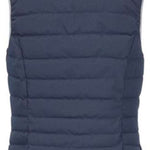 Killtec Ladies Casual Down Look Vest 2022 - A dark gray vest with a subtle sheen, featuring horizontal quilting and a high collar.