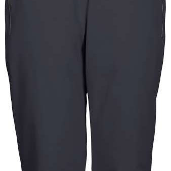 Killtec Ladies Erielle Pant Detch Sus - Dark-colored snow pants with a logo on the left leg and adjustable straps at the waist.