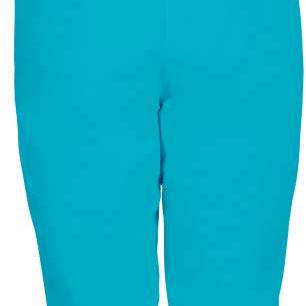 Killtec Ladies Erielle Pant Detch Sus - Solid turquoise pants with black trim and adjustable straps on the back.