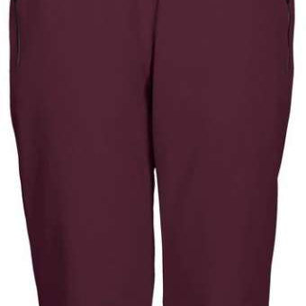 Killtec Ladies Erielle Pant Detch Sus - Solid burgundy color with black trim and adjustable straps at waist.