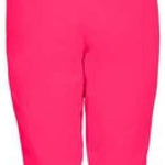 Killtec Ladies Erielle Pant With Detachable Suspenders - 2022 model ladies' pink snow pants with black suspenders and trim, featuring a zippered pocket on the thigh.