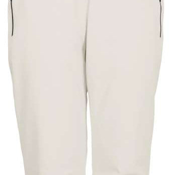 Killtec Ladies Erielle Pant With Detachable Suspenders - White snow pants with black suspenders and adjustable waistband.