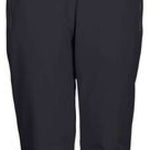 Killtec Ladies Erielle Pant With Detachable Suspenders - Black suspenders attached to black pants with a slight sheen.