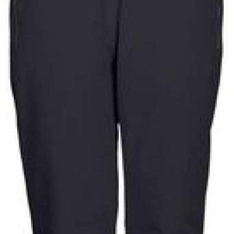 Killtec Ladies Erielle Pant With Detachable Suspenders - Black suspenders attached to black pants with a slight sheen.