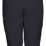 Killtec Women's Erielle Pant With Detachable Suspsenders - Black snow pants with adjustable straps and a zippered pocket on the side.