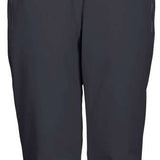 Killtec Women's Erielle Pant With Detachable Suspsenders - Black pants with adjustable straps and a zippered pocket on the side.