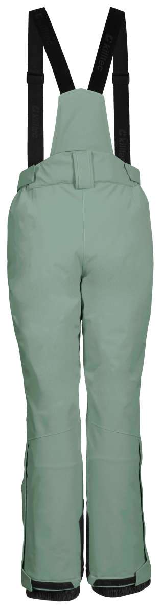 Killtec Women's Erielle Pant With Detachable Suspsenders - 2024 model with black detachable suspenders and adjustable waistband.
