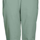 Killtec Women's Erielle Pant With Detachable Suspsenders - Light-colored snow pants with a black logo on the left leg and adjustable straps at the waist.