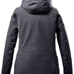 Killtec Women's Functional Insulated Jacket 2022-2023 - A dark grey jacket with a high collar and zippered pockets, featuring a subtle logo on the left chest.