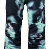 Killtec Ladies Functional Insulated Pant 2022 - Black insulated ski pants with a subtle pattern of thin white lines and small dots on the left leg.