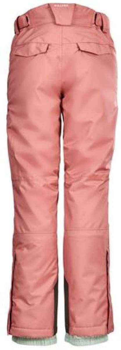 Killtec Ladies Functional Insulated Solid Pant 2022 - A pair of solid pink snow pants with two front pockets and a belt loop on each side.