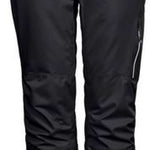Killtec Ladies Functional Insulated Solid Pant 2022 - Black insulated ski pants with a high waist and belt loops.