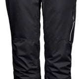 Killtec Ladies Functional Insulated Solid Pant 2022 - Black insulated ski pants with a high waist and belt loops.