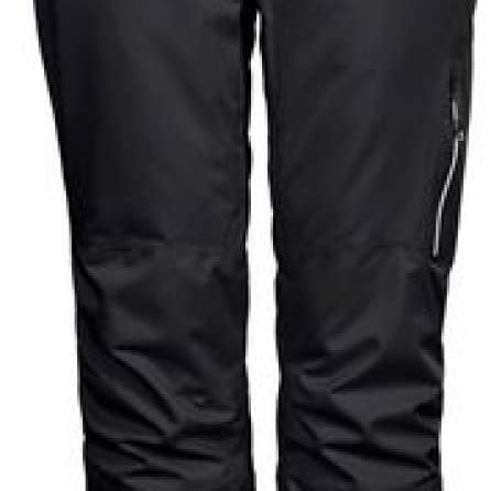 Killtec Ladies Functional Insulated Solid Pant 2022 - Black insulated ski pants with a high waist and belt loops.