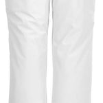 Killtec Ladies Insulated Pant With Belt - White insulated ski pants with a black belt and zippered pockets.