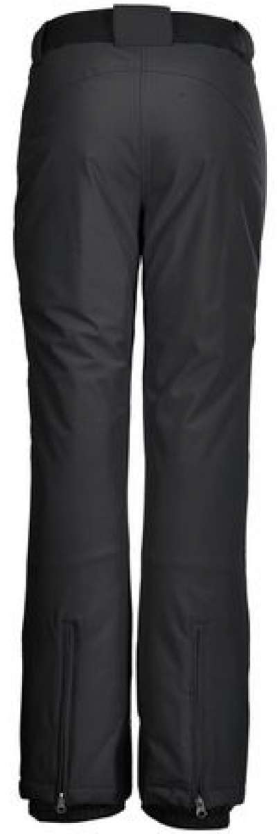 Killtec Ladies Insulated Pant With Belt - Black insulated ski pants with a black belt and silver buckle.