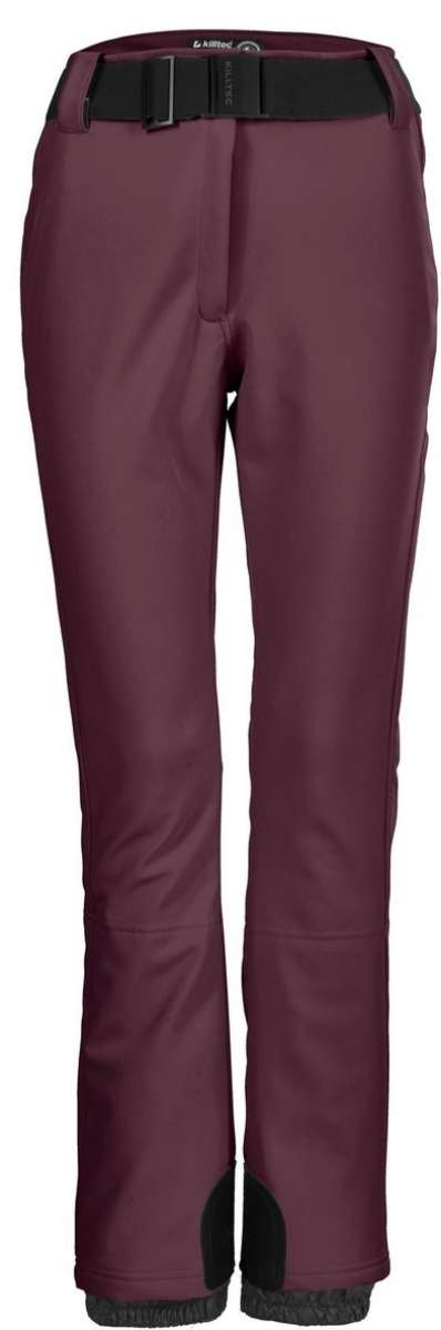 Killtec Women's Jilia Soft Shell Pant 2022-2023 - A pair of women's soft shell pants with a black belt and zippered pockets.