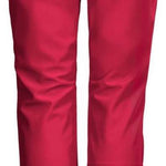 Killtec Women's Jilia Soft Shell Pant - A pair of women's pants with a black waistband and two zippered pockets on either side, featuring a subtle pattern of thin white stripes.