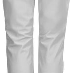 Killtec Women's Jilia Soft Shell Pants 2024 - Light gray pants with a black waistband and zipper on the back of one leg.