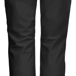 Killtec Women's Jilia Soft Shell Pants 2024 - Black pants with a subtle sheen and a slight texture, featuring two zippered pockets on the back.