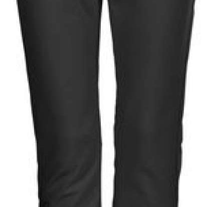 Killtec Ladies Jilia Softshell Pant 2022 - A pair of dark gray softshell pants with a belt and zippered pockets.