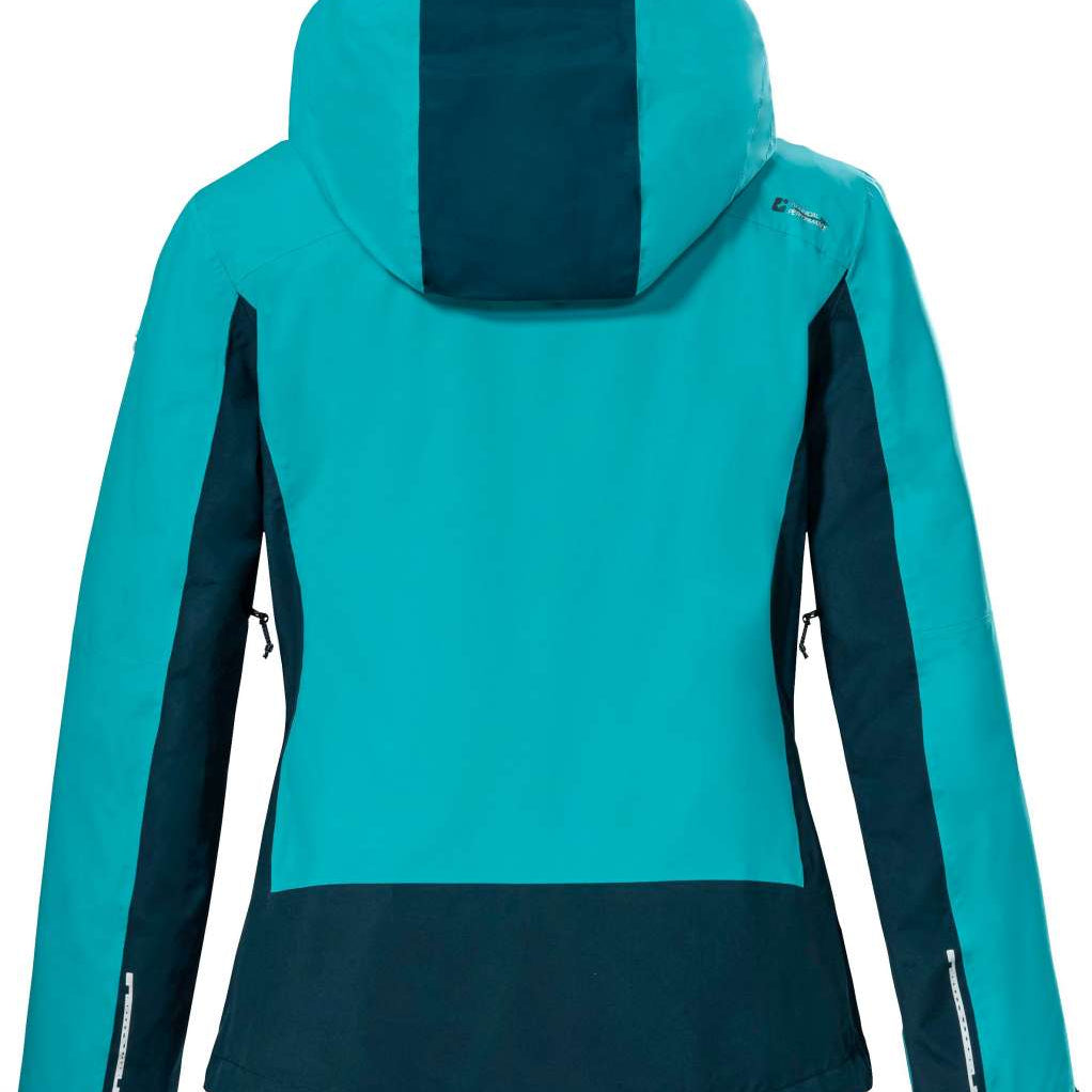 Killtec Women's KOW 104 Insulated 2 Tone Jacket 2023 - A two-tone jacket with a darker tone on the lower half and lighter tone on the upper half, featuring an insulated design.