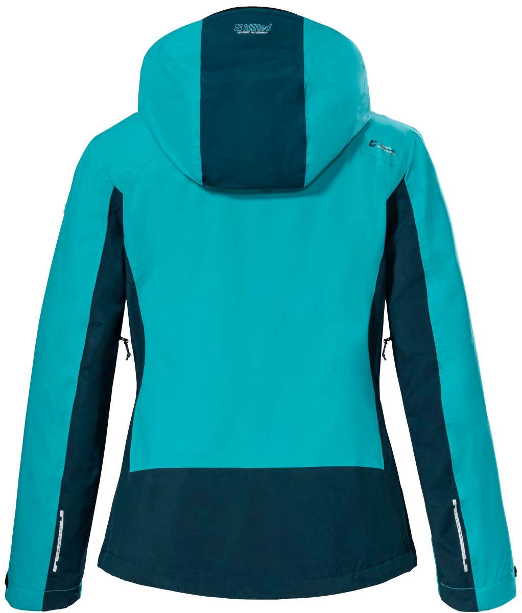 Killtec Women's KOW 104 Insulated 2 Tone Jacket 2023 - A two-tone jacket with a darker tone on the lower half and lighter tone on the upper half, featuring an insulated design.