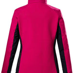 Killtec Women's KOW 99 Stretch Jacket 2023 - A pink jacket with a high collar and diagonal chevron pattern on the back.