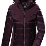 Killtec Women's KSW 76 Quilted Jacket - A quilted jacket with a hood, featuring a black and white color scheme.