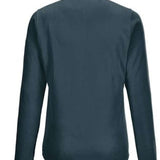 Killtec Women's Microfleece 1/4 Zip Shirt 2022 - A dark grey zip-up fleece shirt with a quarter-length zipper and two pockets on either side.